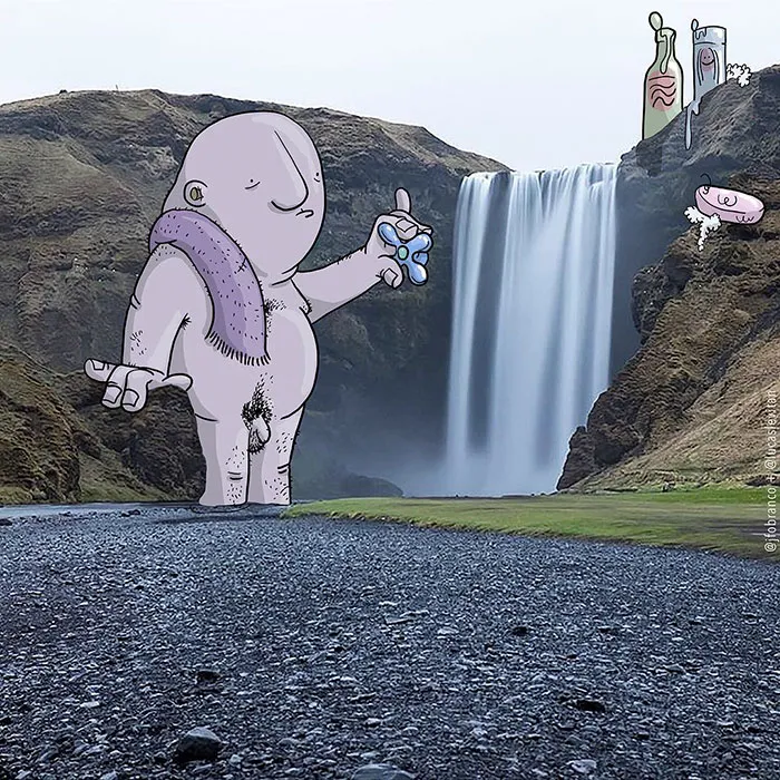 Illustrator Adds Funny Cartoons To Strangers’ Instagram Photos (Part 3)
