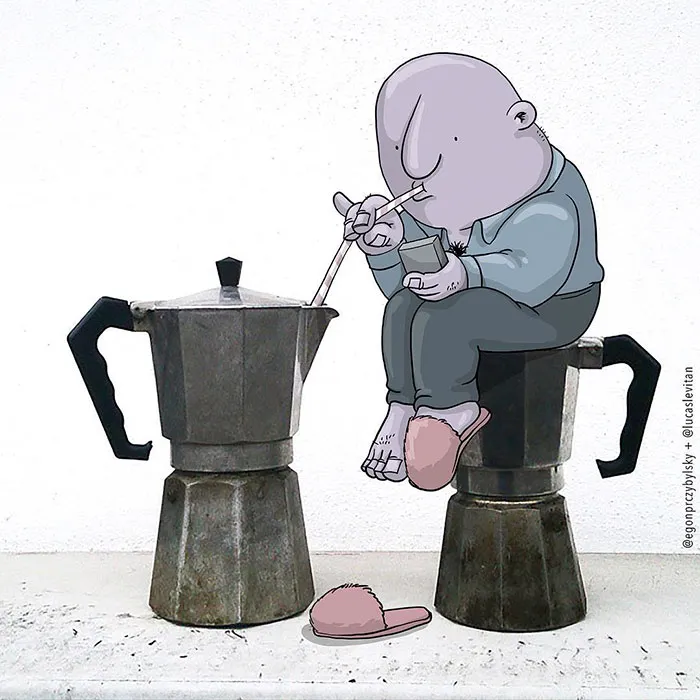 Illustrator Adds Funny Cartoons To Strangers’ Instagram Photos (Part 3)