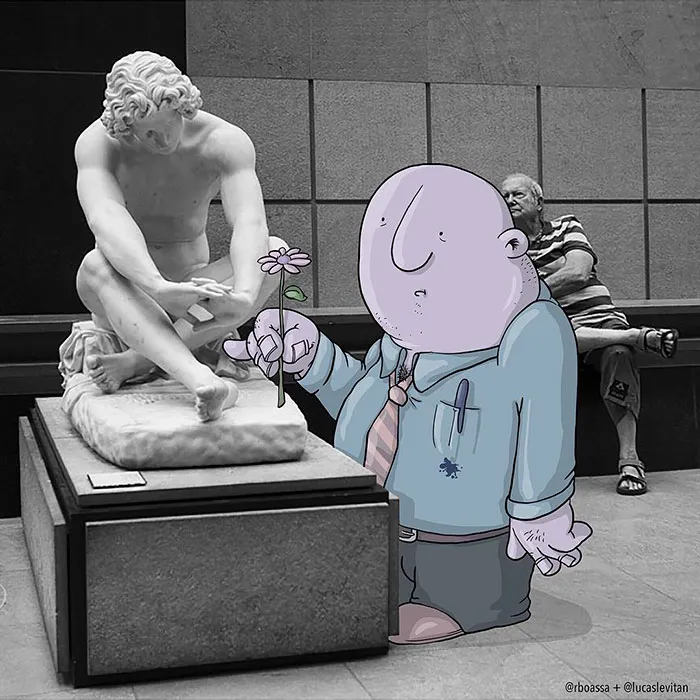 Illustrator Adds Funny Cartoons To Strangers’ Instagram Photos (Part 3)