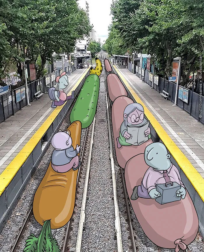 Illustrator Adds Funny Cartoons To Strangers’ Instagram Photos (Part 3)