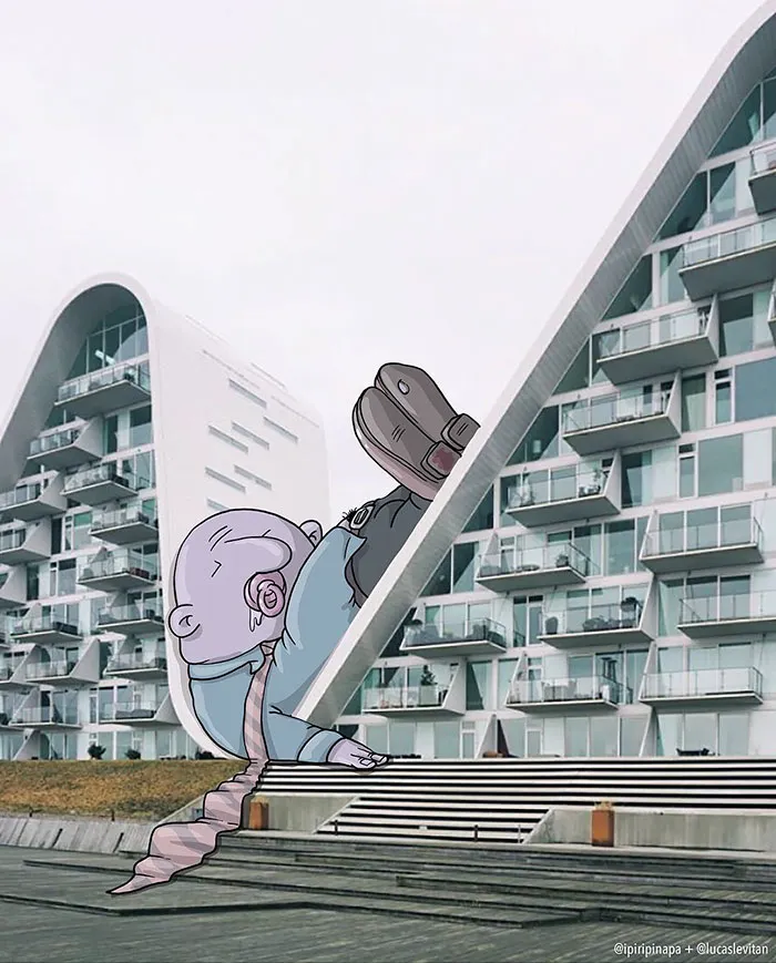 Illustrator Adds Funny Cartoons To Strangers’ Instagram Photos (Part 3)