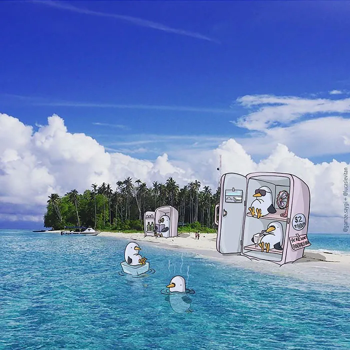 Illustrator Adds Funny Cartoons To Strangers’ Instagram Photos (Part 3)