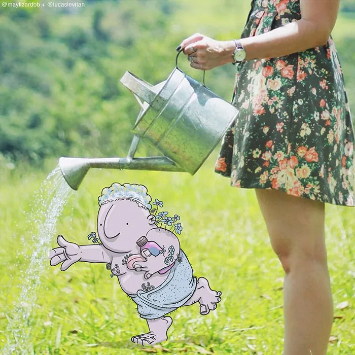 Illustrator Adds Funny Cartoons To Strangers’ Instagram Photos (Part 3)