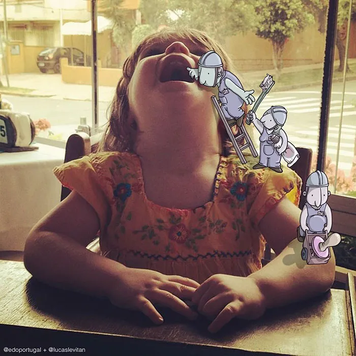 Illustrator Adds Funny Cartoons To Strangers’ Instagram Photos (Part 3)