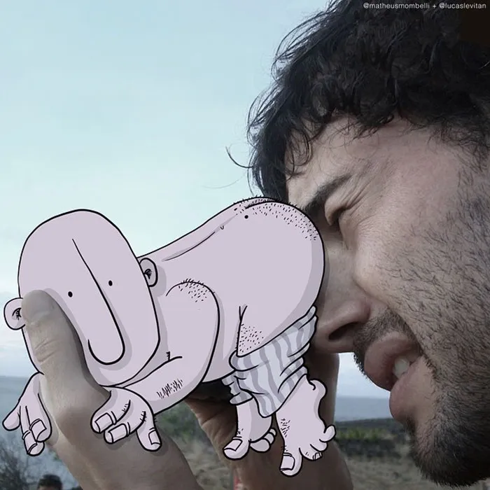 Illustrator Adds Funny Cartoons To Strangers’ Instagram Photos (Part 3)