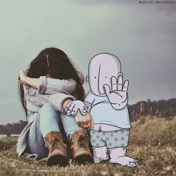Illustrator Adds Funny Cartoons To Strangers’ Instagram Photos (Part 3)