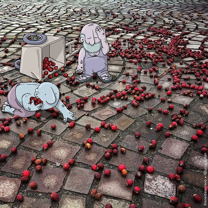 Illustrator Adds Funny Cartoons To Strangers’ Instagram Photos (Part 3)