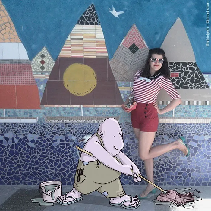 Illustrator Adds Funny Cartoons To Strangers’ Instagram Photos (Part 3)