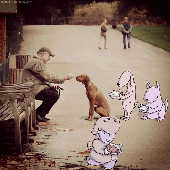 Illustrator Adds Funny Cartoons To Strangers’ Instagram Photos (Part 3)