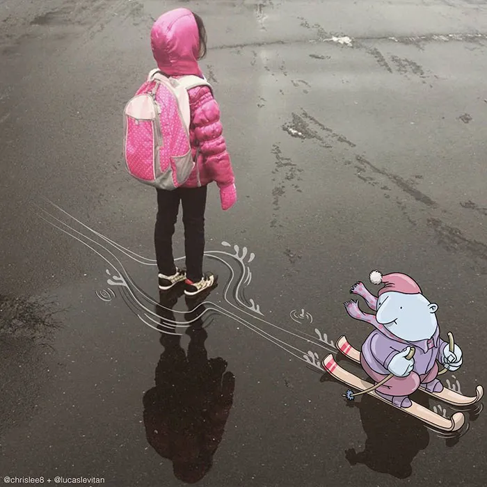 Illustrator Adds Funny Cartoons To Strangers’ Instagram Photos (Part 3)