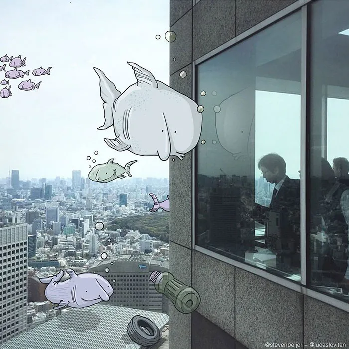 Illustrator Adds Funny Cartoons To Strangers’ Instagram Photos (Part 3)