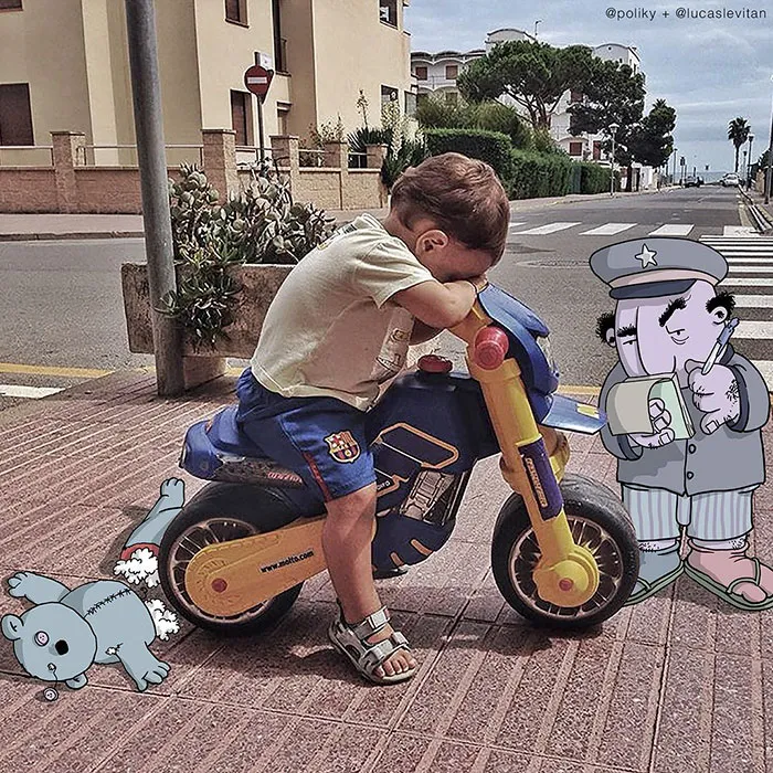 Illustrator Adds Funny Cartoons To Strangers’ Instagram Photos (Part 3)