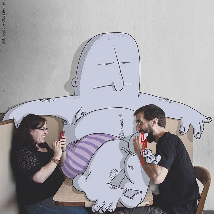 Illustrator Adds Funny Cartoons To Strangers’ Instagram Photos (Part 3)