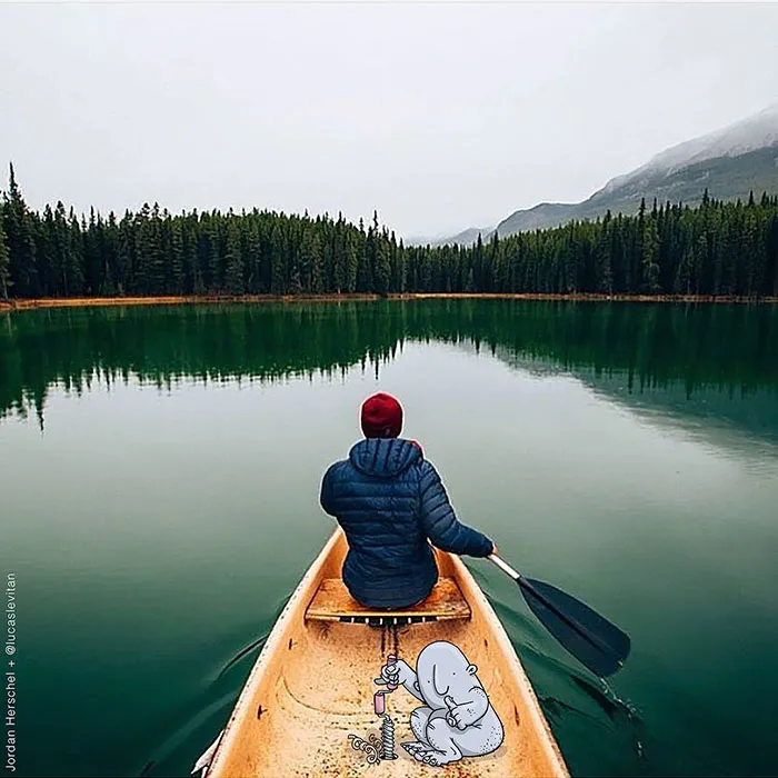 Illustrator Adds Funny Cartoons To Strangers’ Instagram Photos (Part 3)