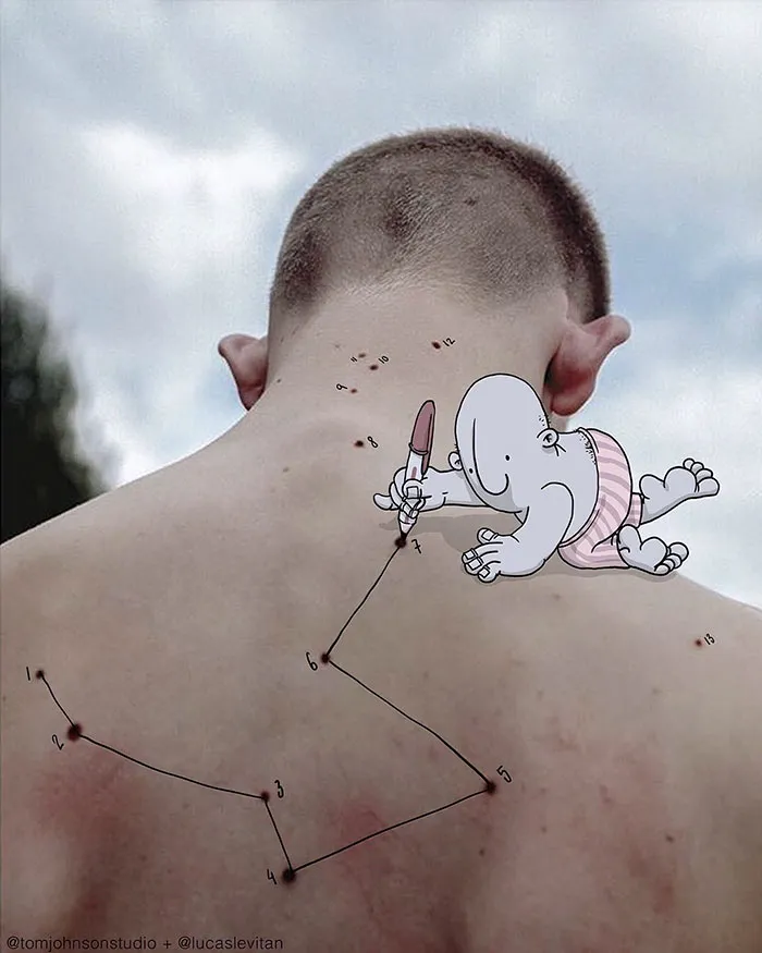 Illustrator Adds Funny Cartoons To Strangers’ Instagram Photos (Part 3)