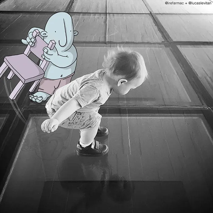 Illustrator Adds Funny Cartoons To Strangers’ Instagram Photos (Part 3)