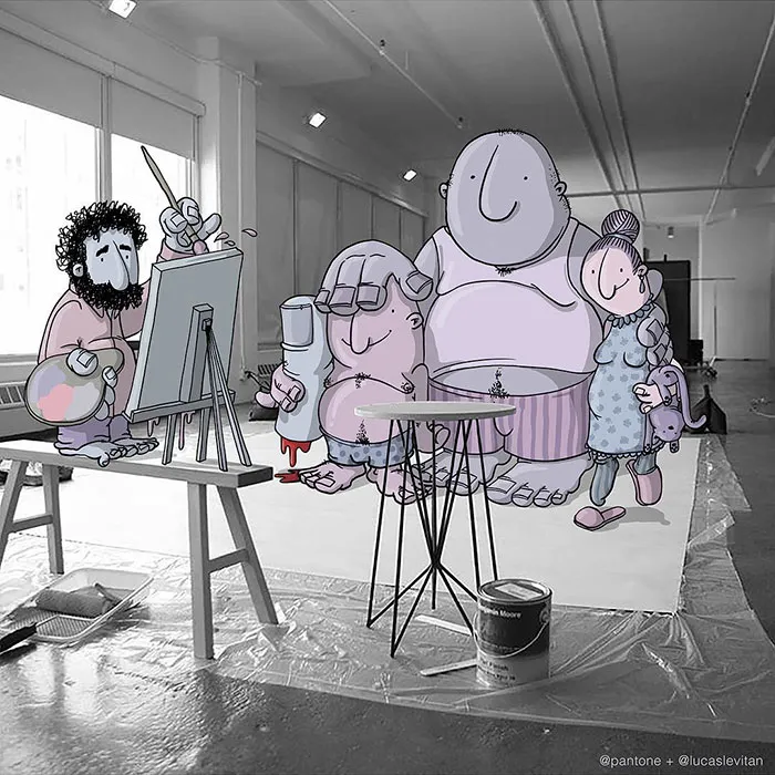 Illustrator Adds Funny Cartoons To Strangers’ Instagram Photos (Part 3)