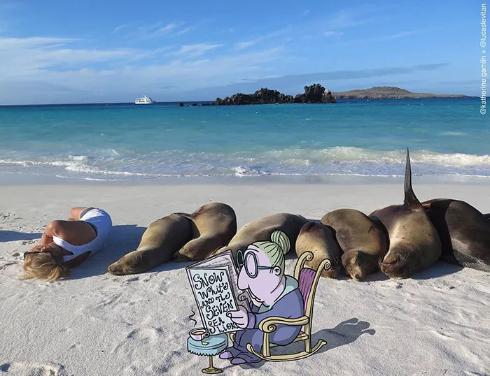 Illustrator Adds Funny Cartoons To Strangers’ Instagram Photos (Part 3)