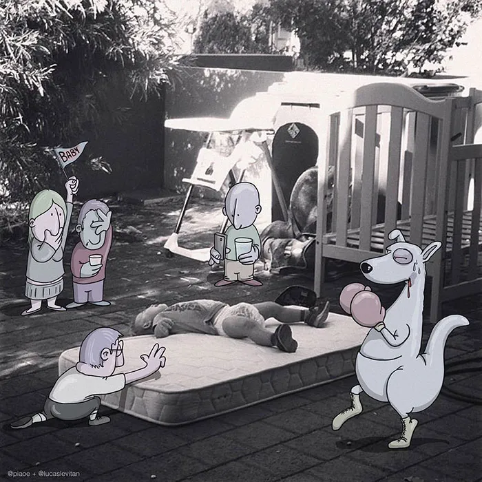 Illustrator Adds Funny Cartoons To Strangers’ Instagram Photos (Part 3)