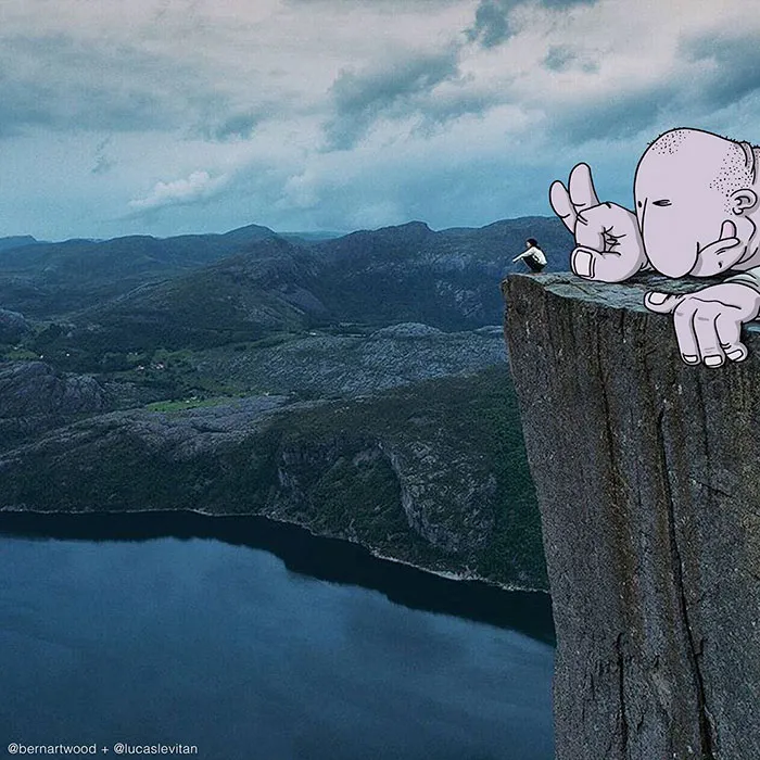 Illustrator Adds Funny Cartoons To Strangers’ Instagram Photos (Part 3)