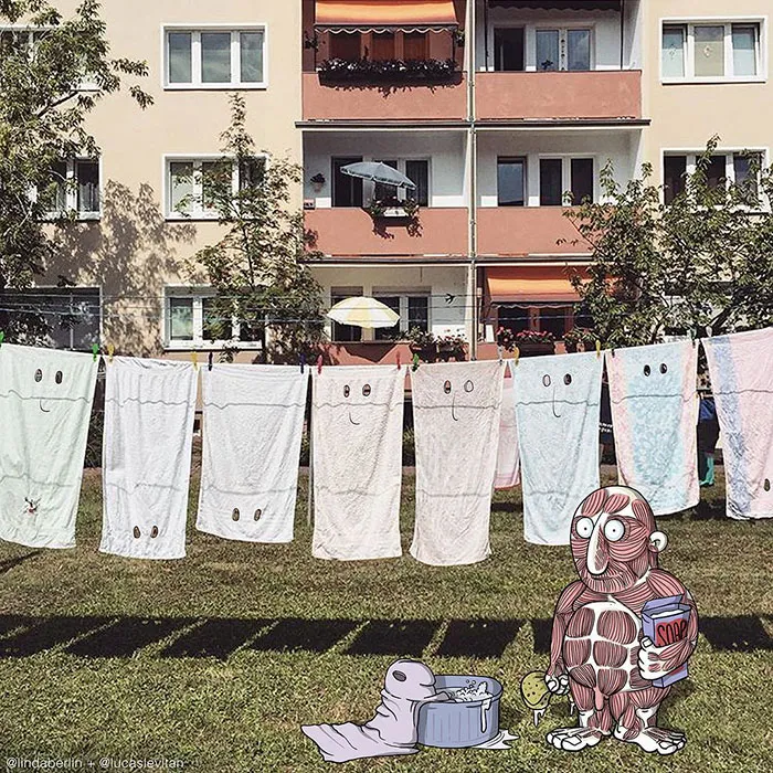 Illustrator Adds Funny Cartoons To Strangers’ Instagram Photos (Part 3)