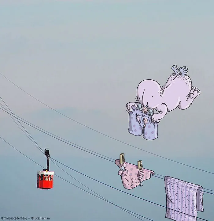 Illustrator Adds Funny Cartoons To Strangers’ Instagram Photos (Part 3)