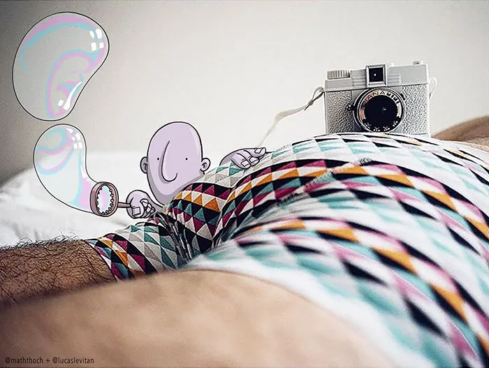 Illustrator Adds Funny Cartoons To Strangers’ Instagram Photos (Part 3)