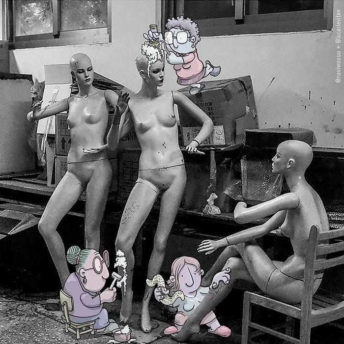 Illustrator Adds Funny Cartoons To Strangers’ Instagram Photos (Part 3)