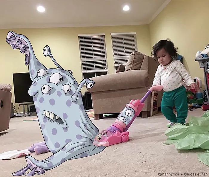 Illustrator Adds Funny Cartoons To Strangers’ Instagram Photos (Part 3)