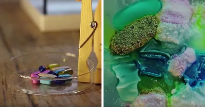Pills Dissolving In Water Is Pure Art