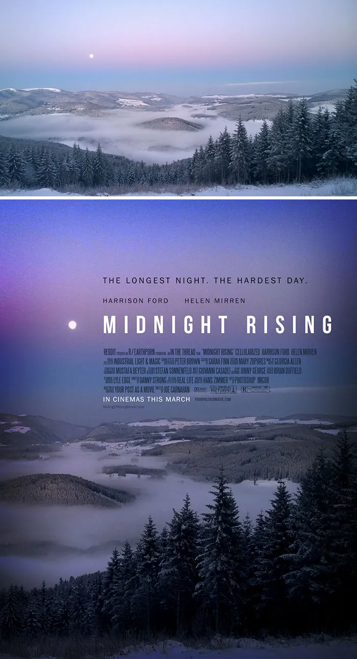 This Guy Is Turning Random People’s Photos Into Movie Posters (62 New Pics)