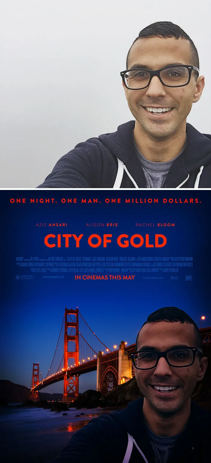 This Guy Is Turning Random People’s Photos Into Movie Posters (62 New Pics)