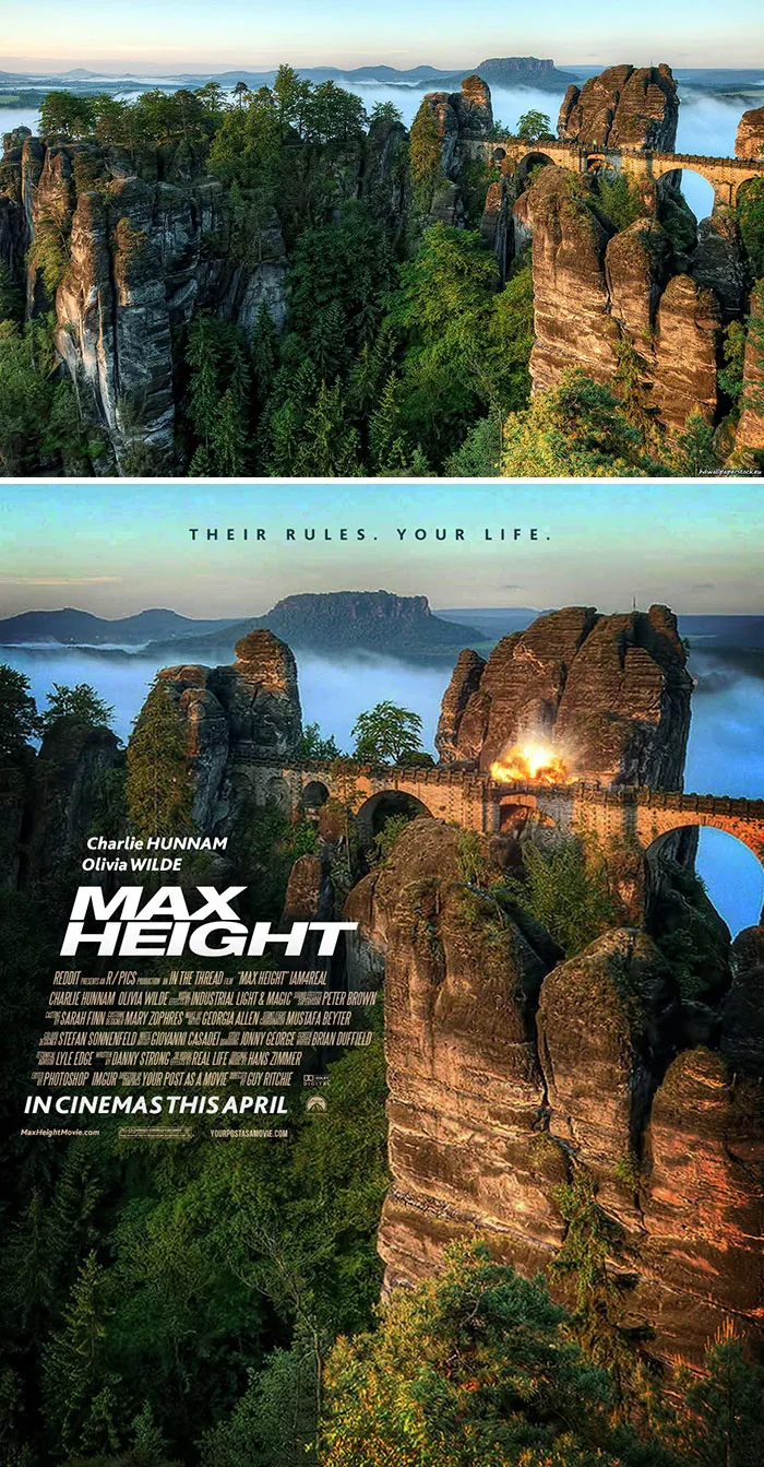 This Guy Is Turning Random People’s Photos Into Movie Posters (62 New Pics)