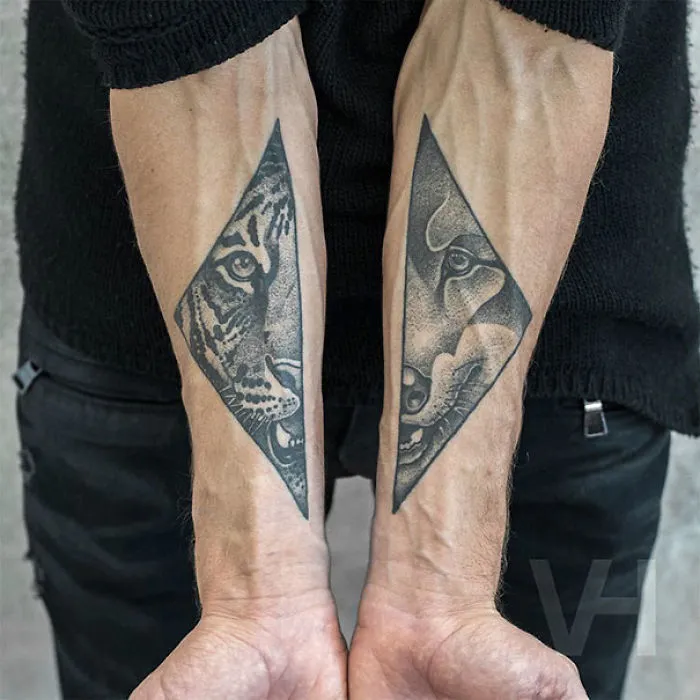 Symmetrical Tattoos By Valentin Hirsch Find Perfect Balance Between Nature And Geometry