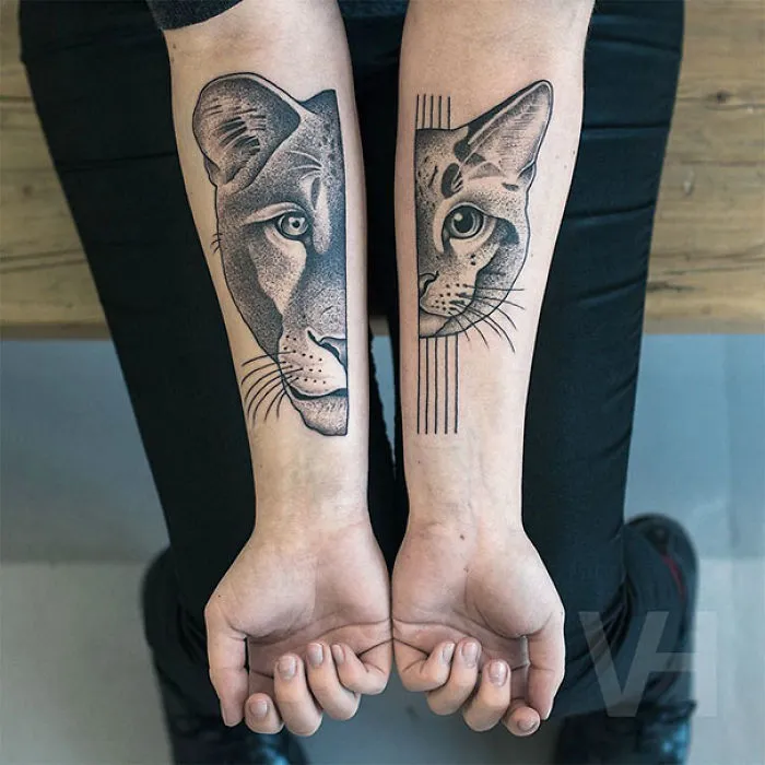 Symmetrical Tattoos By Valentin Hirsch Find Perfect Balance Between Nature And Geometry
