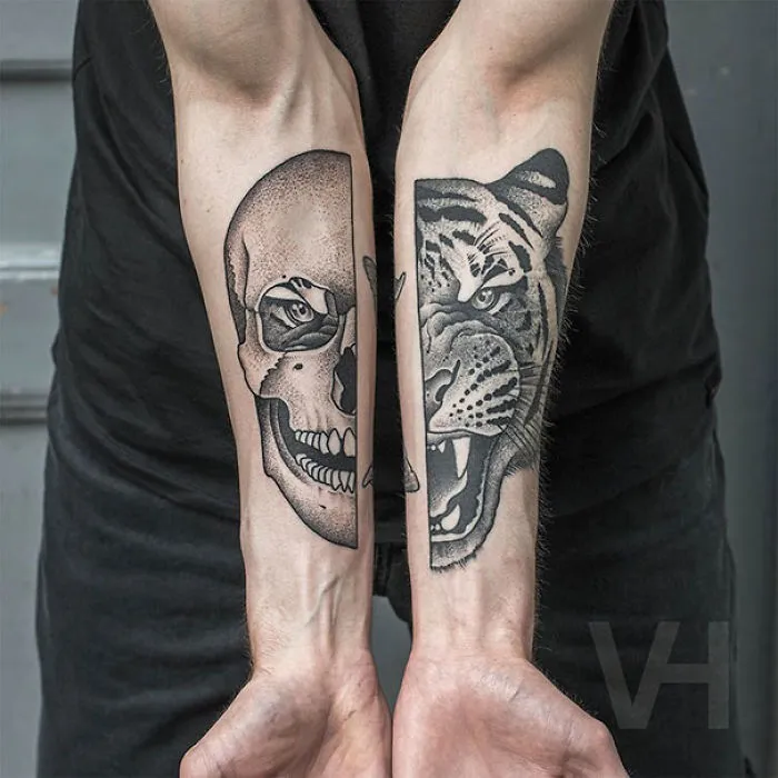 Symmetrical Tattoos By Valentin Hirsch Find Perfect Balance Between Nature And Geometry