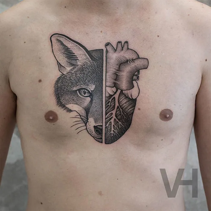 Symmetrical Tattoos By Valentin Hirsch Find Perfect Balance Between Nature And Geometry