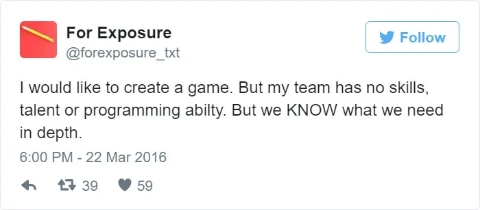 97 People Who Think They Can Pay Artists In "Exposure"