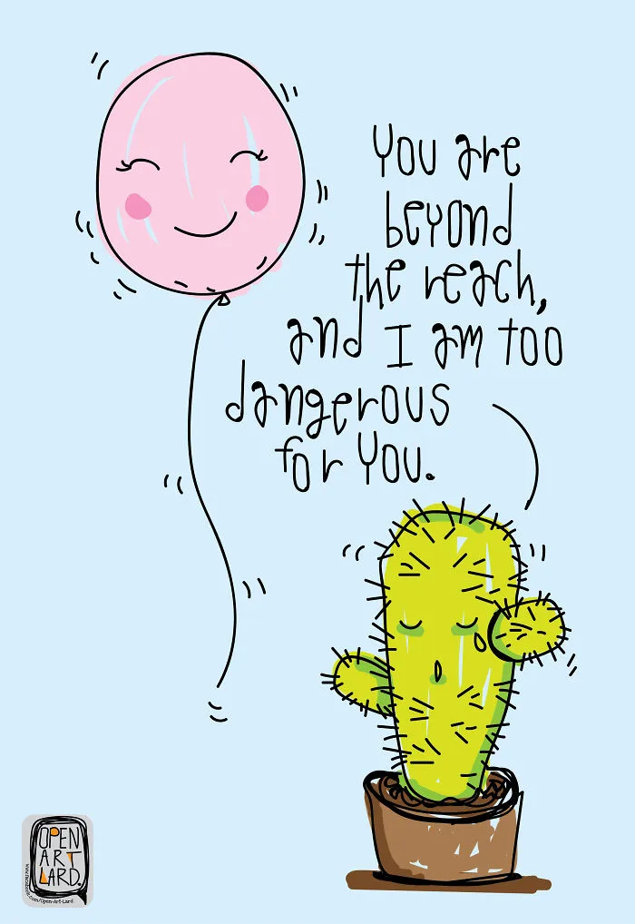 I Draw Cartoons With Cute Messages