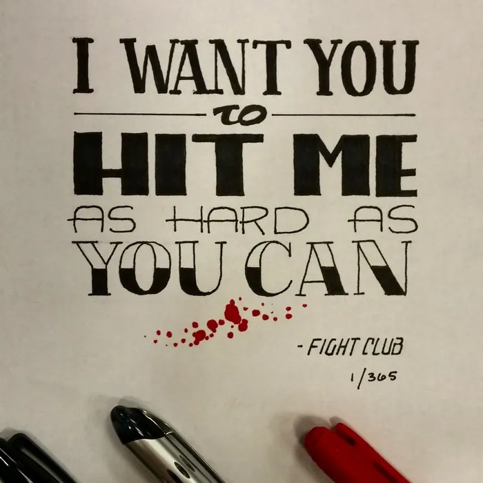 Artist Spends 365 Days Hand-Drawing 365 Movie Quotes