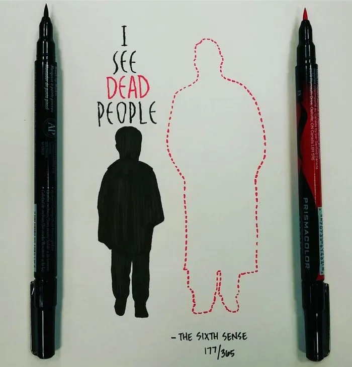 Artist Spends 365 Days Hand-Drawing 365 Movie Quotes
