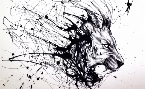 Mixing Abstract With Realistic In Drip Painting