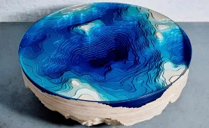 This Sea-Inspired Multilayered Table Lets You Look Into The Depths Of The Ocean
