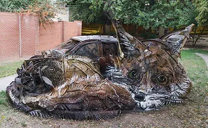 Artist Turns Trash Into Animals To Remind Us About Pollution