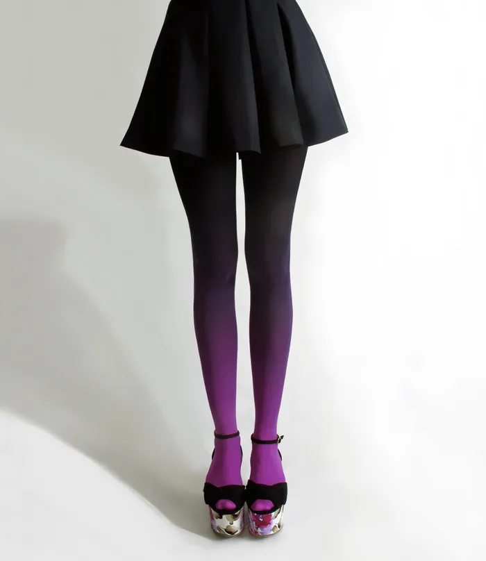 Ombre Tights Hand-Dyed By Tiffany Ju