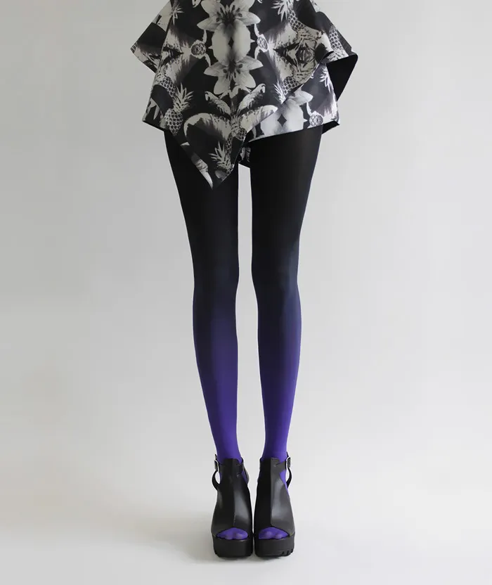 Ombre Tights Hand-Dyed By Tiffany Ju