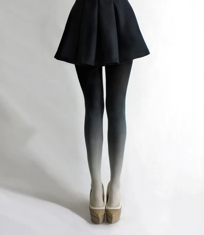 Ombre Tights Hand-Dyed By Tiffany Ju