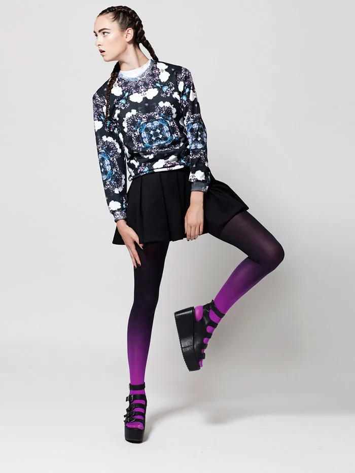 Ombre Tights Hand-Dyed By Tiffany Ju