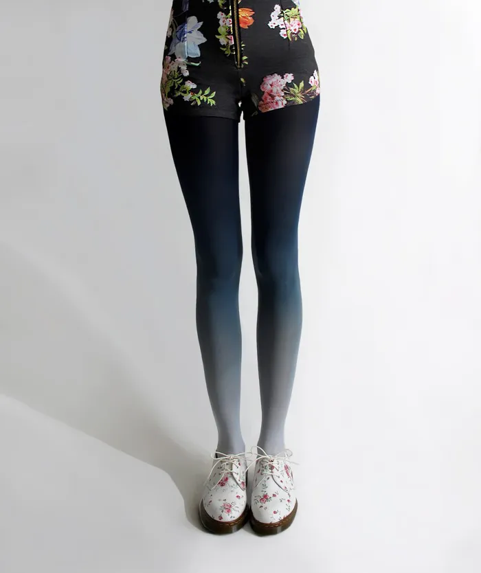 Ombre Tights Hand-Dyed By Tiffany Ju