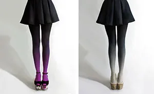 Ombre Tights Hand-Dyed By Tiffany Ju
